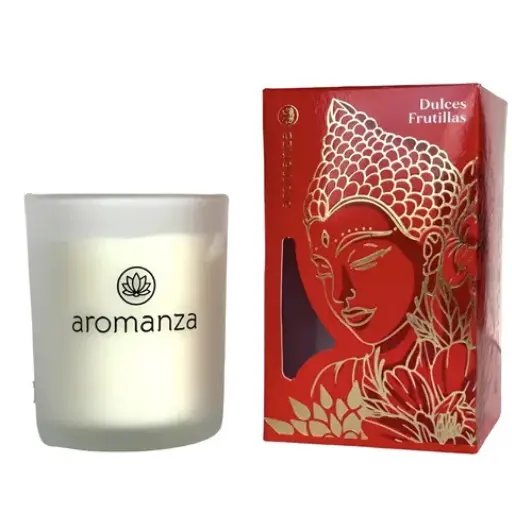 Vela premium aromanza dulces frutillas